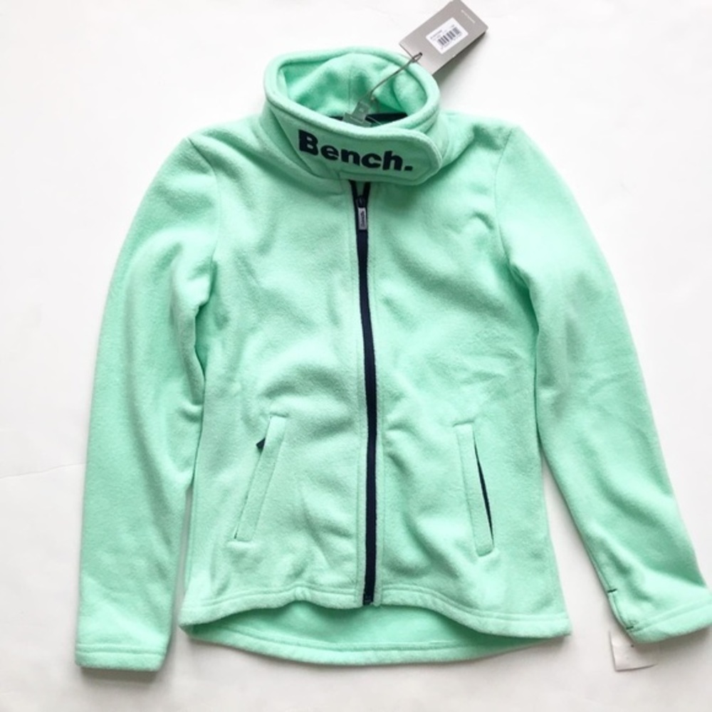 Bench NWT aqua zip up fleece 11/12Y